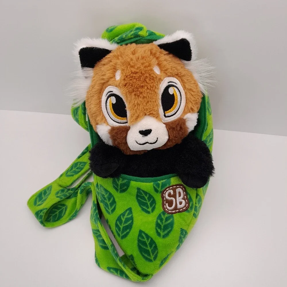 Fiesta Swaddle Babies Red Panda Plush 9.5